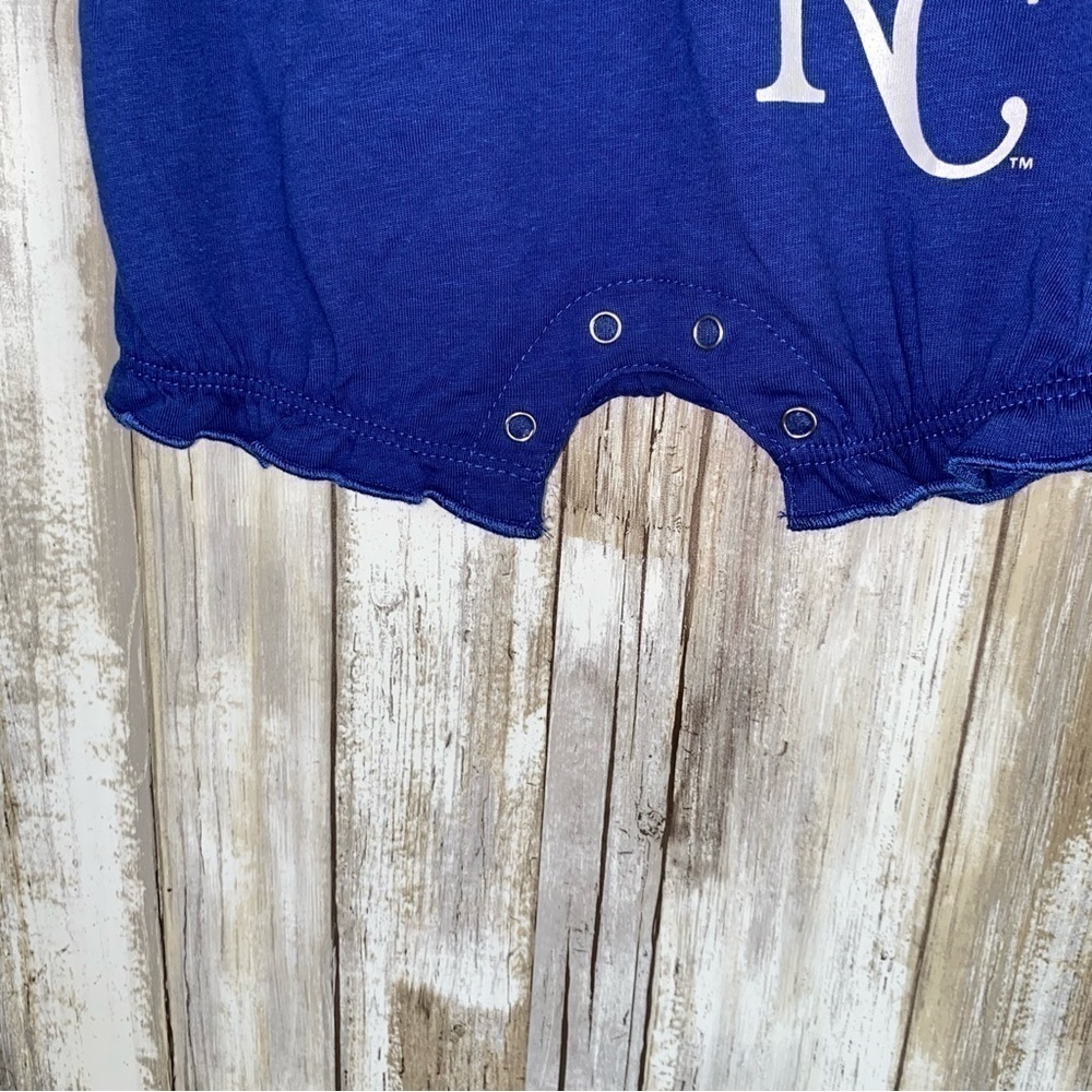 NWT Kansas City Royals Baby Girl Onesie 3-6M MLB Blue Cute Outfit - Picture 4 of 5